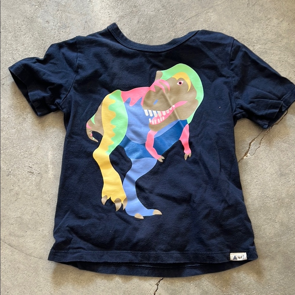 Kids Dinosaur Graphic T-Shirt - Navy